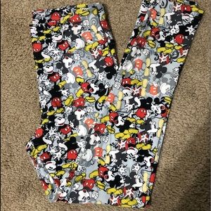 OS Lularoe Mickey leggings